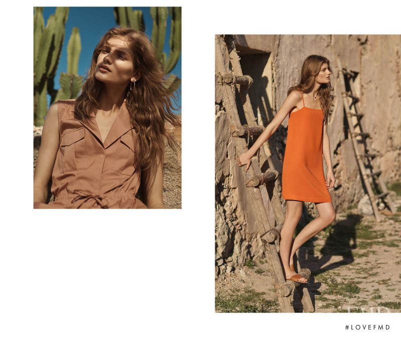 Signe Veiteberg featured in  the H&M Spirit of Summer lookbook for Pre-Fall 2017