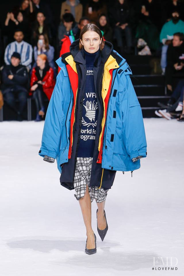 Vasilisa Pavlova featured in  the Balenciaga fashion show for Autumn/Winter 2018