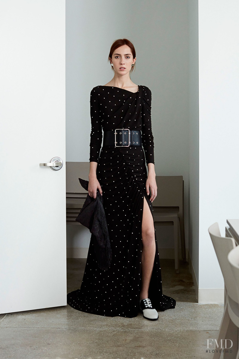 Teddy Quinlivan featured in  the Altuzarra lookbook for Resort 2018