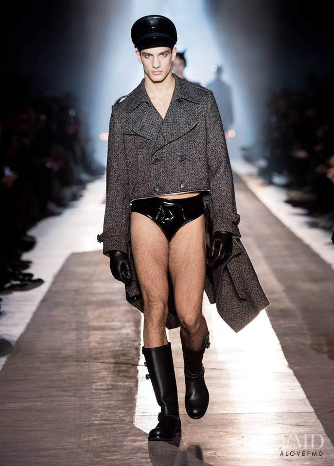 Ljubisa Grujic featured in  the Moschino fashion show for Autumn/Winter 2018