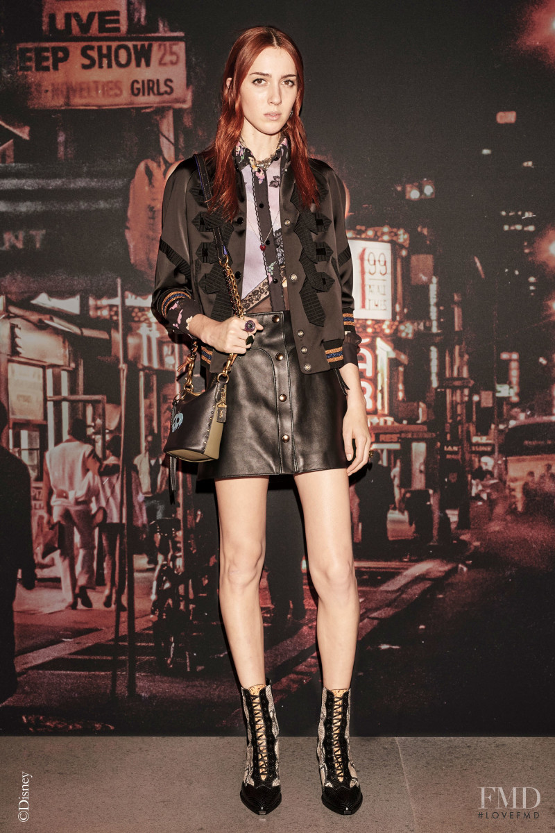 Teddy Quinlivan featured in  the Coach 1941 lookbook for Pre-Fall 2018