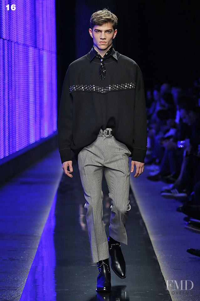 Daan Bach featured in  the DSquared2 fashion show for Autumn/Winter 2018