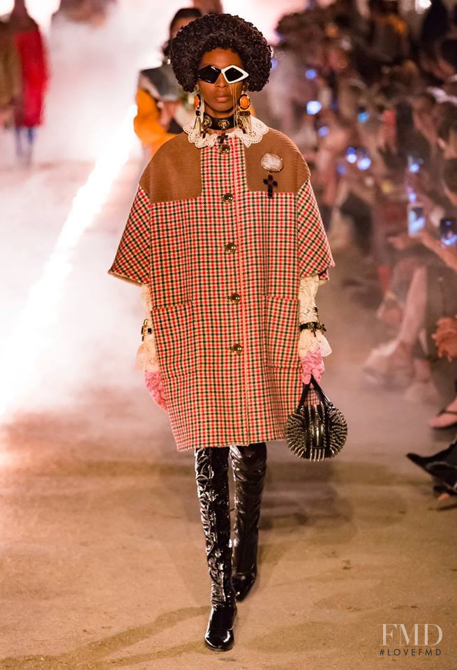 Haytal Blackwood featured in  the Gucci fashion show for Cruise 2019