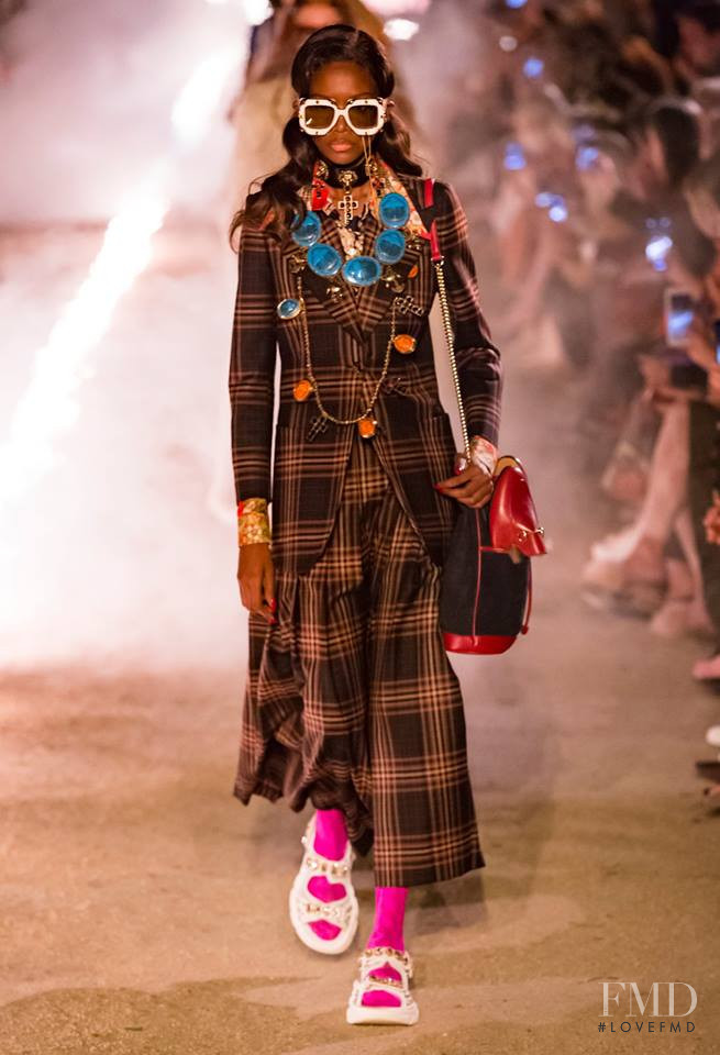 Elibeidy Dani featured in  the Gucci fashion show for Cruise 2019