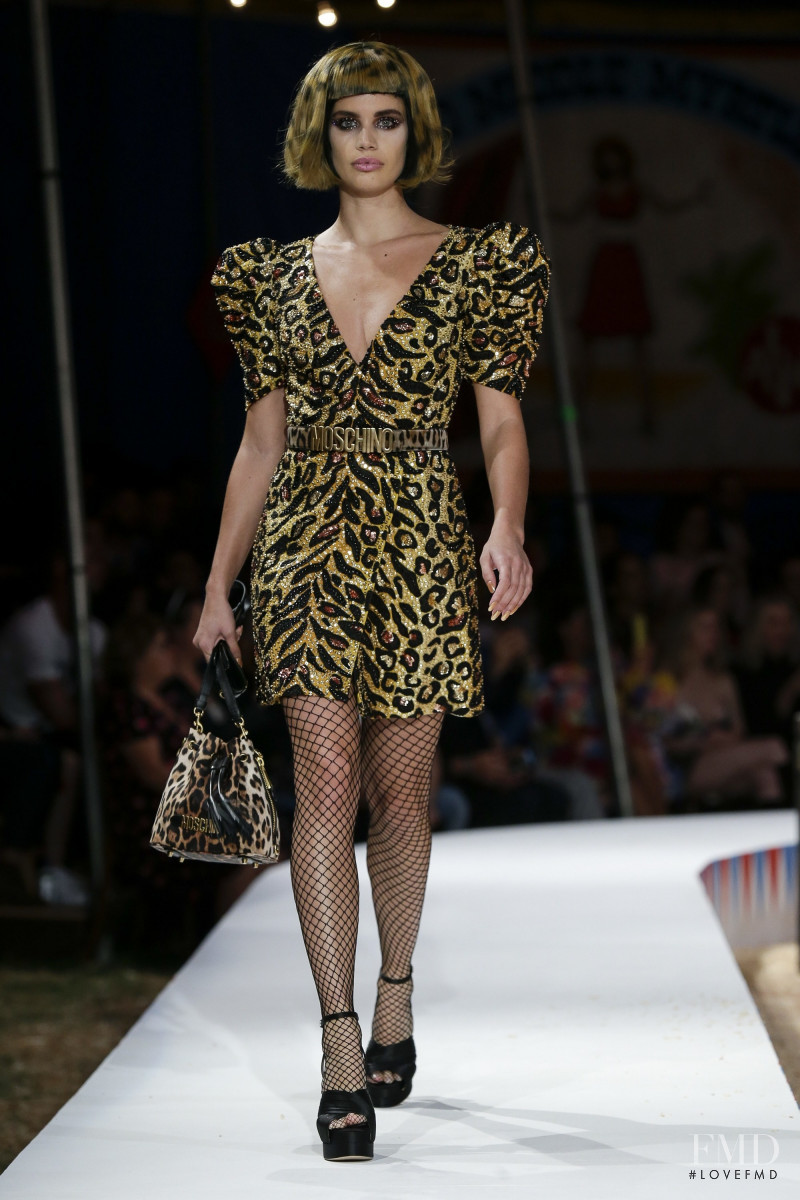 Sara Sampaio featured in  the Moschino fashion show for Resort 2019