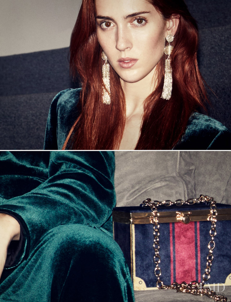 Teddy Quinlivan featured in  the Zara Get Ready! Evening Collection advertisement for Spring/Summer 2018