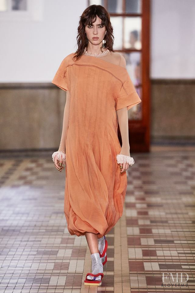 Teddy Quinlivan featured in  the Acne Studios fashion show for Spring/Summer 2019