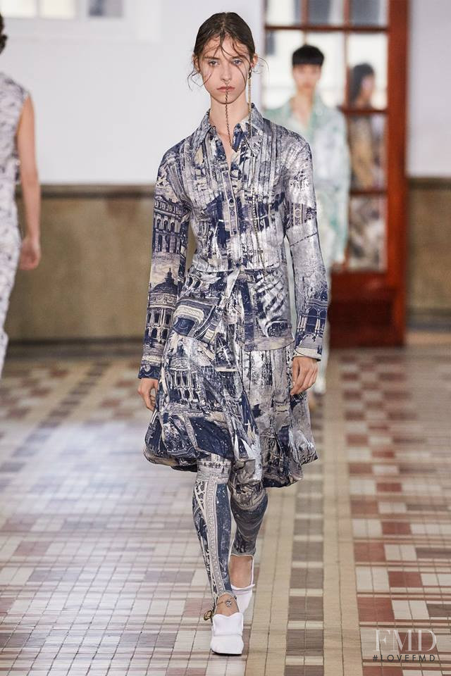 Sophie Martynova featured in  the Acne Studios fashion show for Spring/Summer 2019