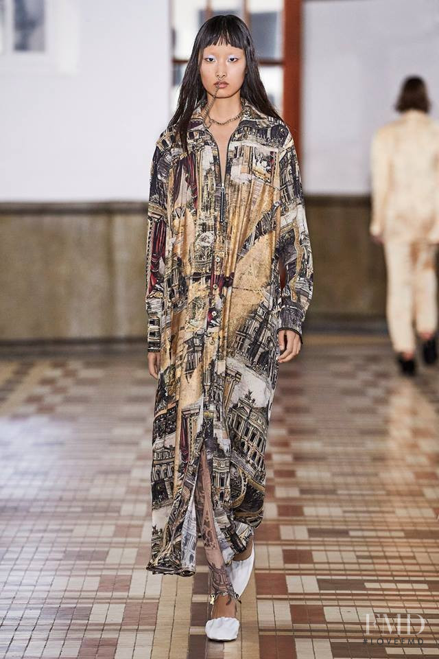 Wang Han featured in  the Acne Studios fashion show for Spring/Summer 2019