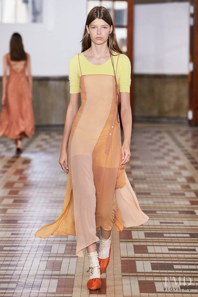 Mathilde Henning featured in  the Acne Studios fashion show for Spring/Summer 2019