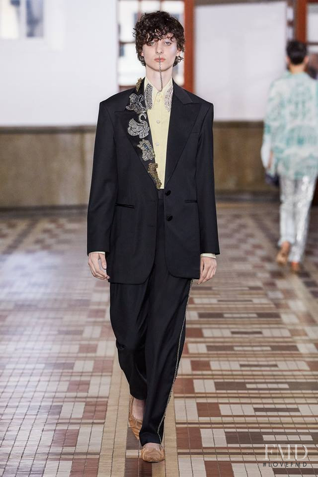 Bo Gebruers featured in  the Acne Studios fashion show for Spring/Summer 2019