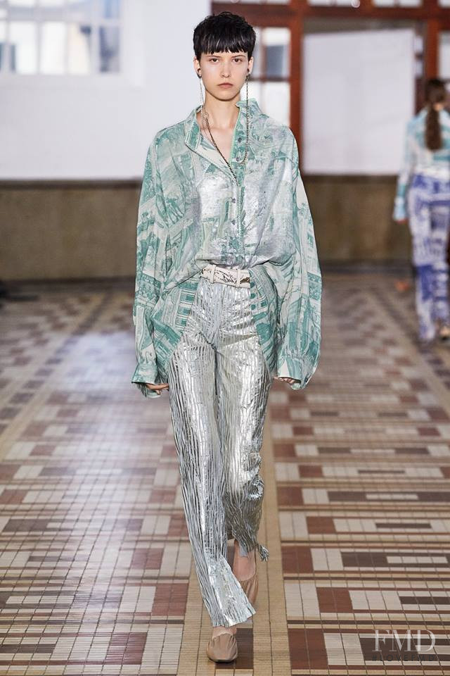 Sara Soric featured in  the Acne Studios fashion show for Spring/Summer 2019