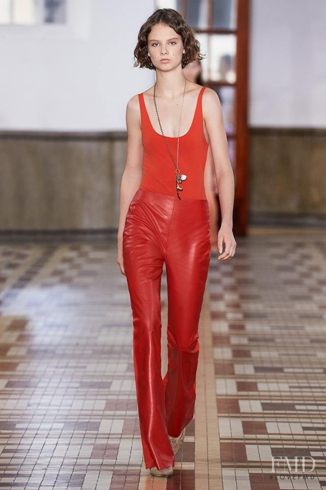 Giselle Norman featured in  the Acne Studios fashion show for Spring/Summer 2019