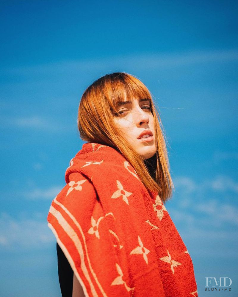 Teddy Quinlivan featured in  the Louis Vuitton LV Cruise Rio Insta-Shoot advertisement for Spring/Summer 2017