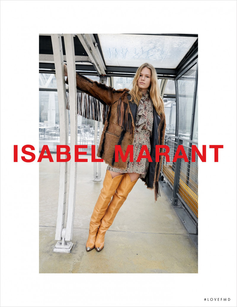 Anna Ewers featured in  the Isabel Marant advertisement for Autumn/Winter 2018