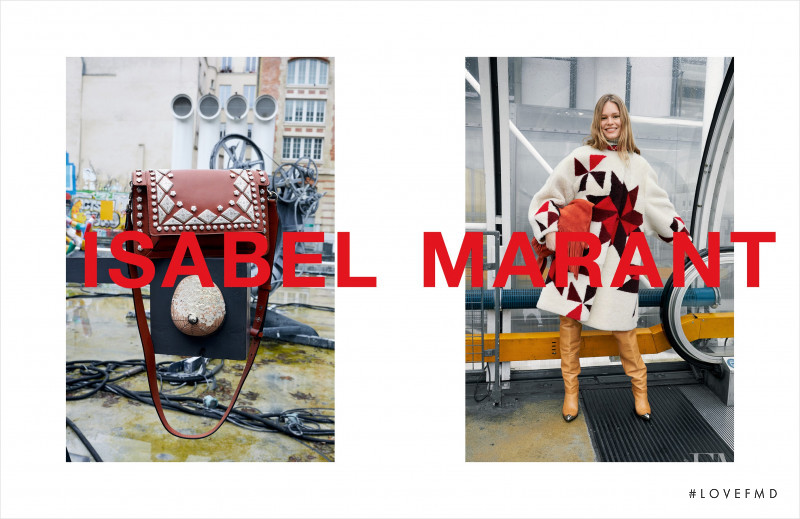 Anna Ewers featured in  the Isabel Marant advertisement for Autumn/Winter 2018