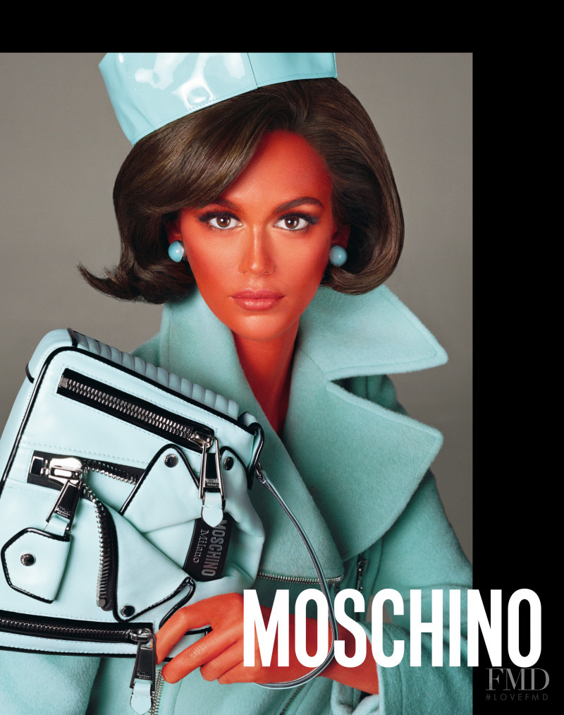 Kaia Gerber featured in  the Moschino advertisement for Autumn/Winter 2018