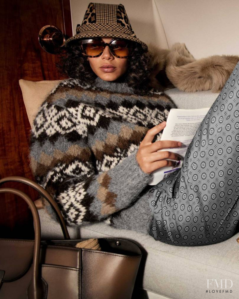 Binx Walton featured in  the Michael Kors Collection advertisement for Autumn/Winter 2018