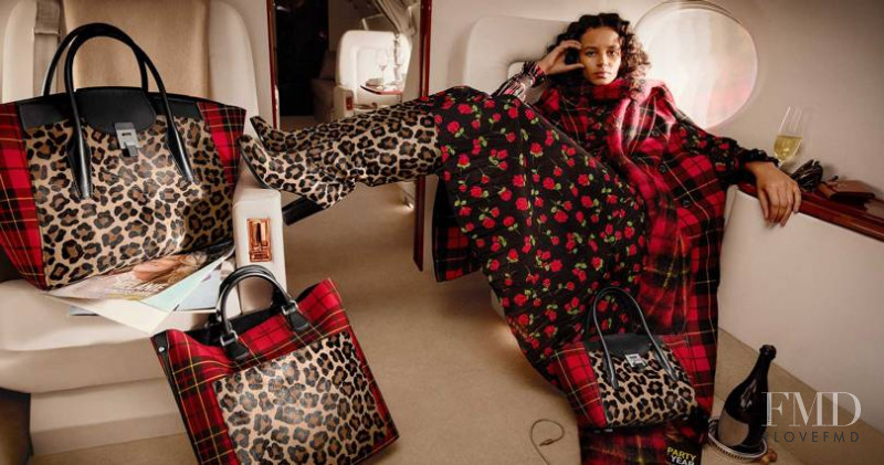 Binx Walton featured in  the Michael Kors Collection advertisement for Autumn/Winter 2018