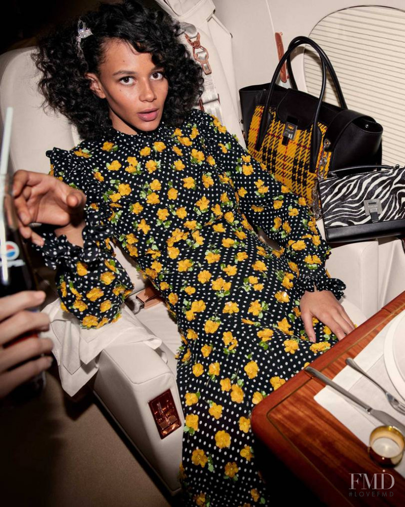 Binx Walton featured in  the Michael Kors Collection advertisement for Autumn/Winter 2018