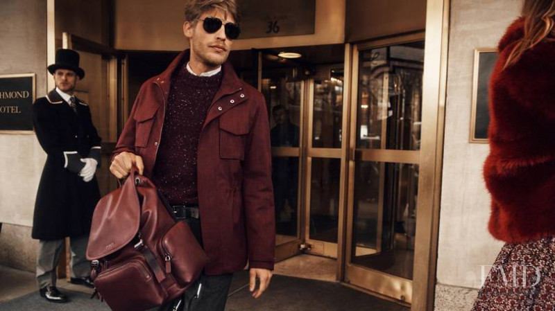 Baptiste Radufe featured in  the Michael Michael Kors advertisement for Autumn/Winter 2018