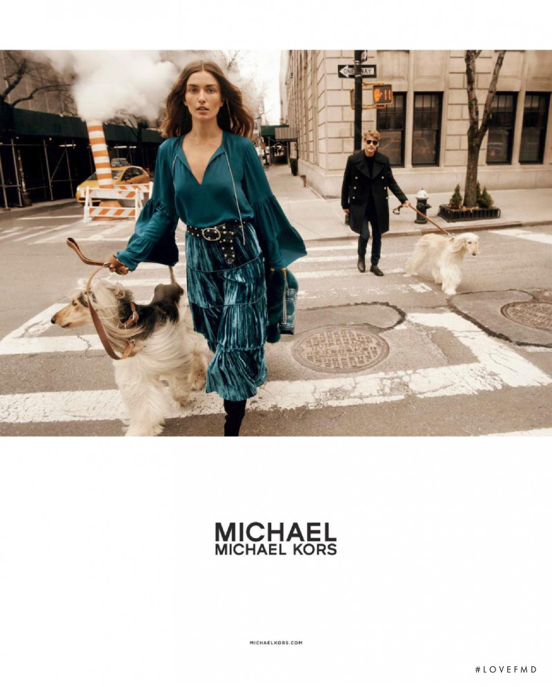 Andreea Diaconu featured in  the Michael Michael Kors advertisement for Autumn/Winter 2018