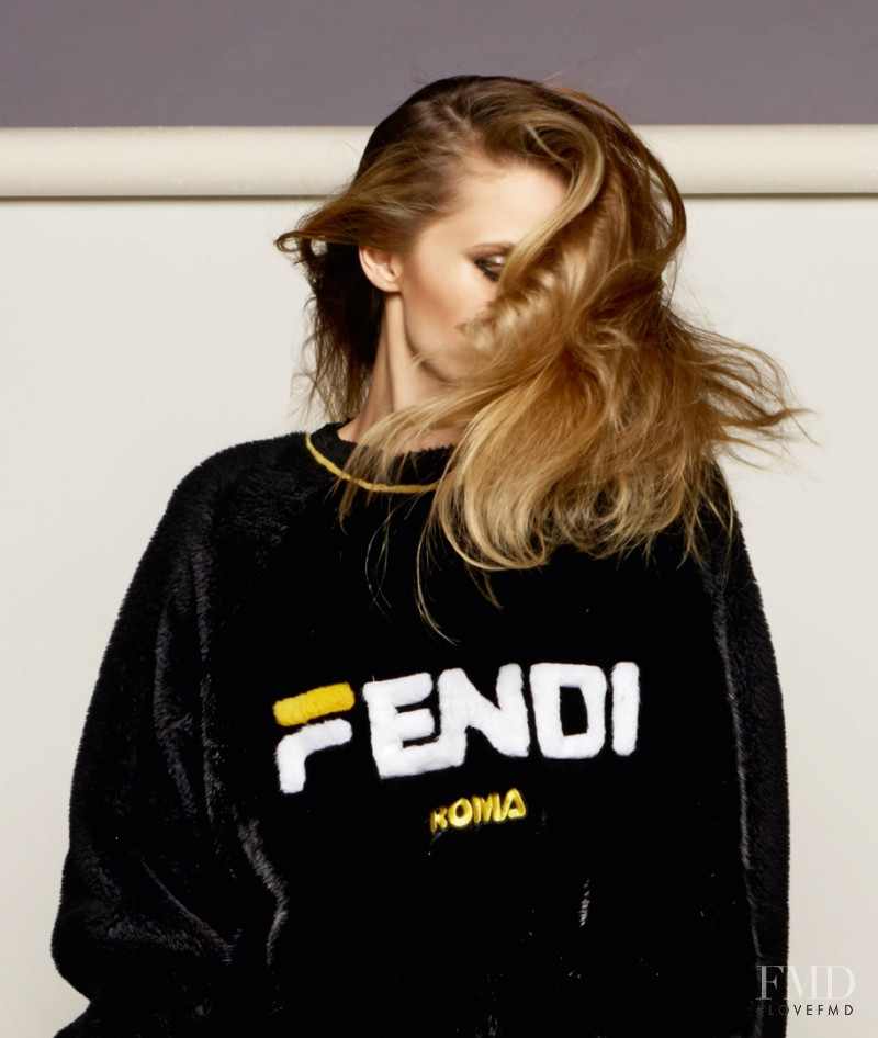 Abbey Lee Kershaw featured in  the Fendi advertisement for Autumn/Winter 2018