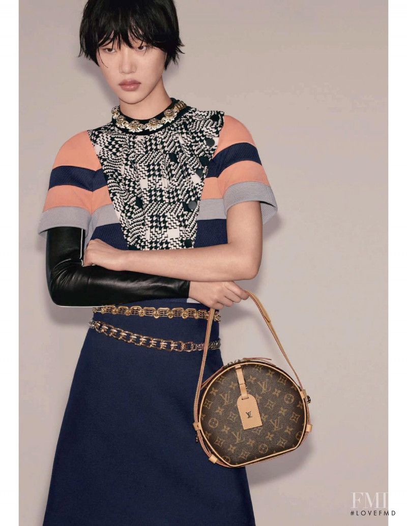 So Ra Choi featured in  the Louis Vuitton advertisement for Autumn/Winter 2018