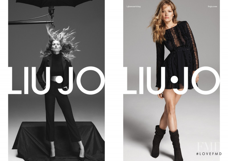 Anna Ewers featured in  the Liu Jo advertisement for Autumn/Winter 2018