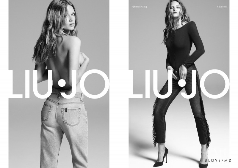 Anna Ewers featured in  the Liu Jo advertisement for Autumn/Winter 2018