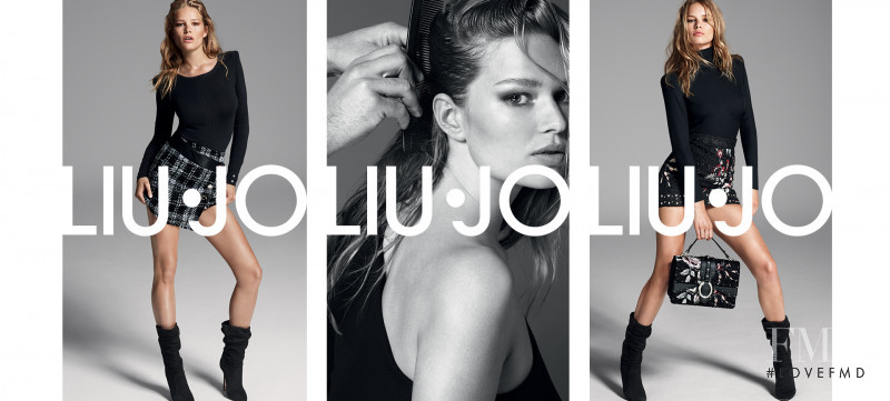 Anna Ewers featured in  the Liu Jo advertisement for Autumn/Winter 2018