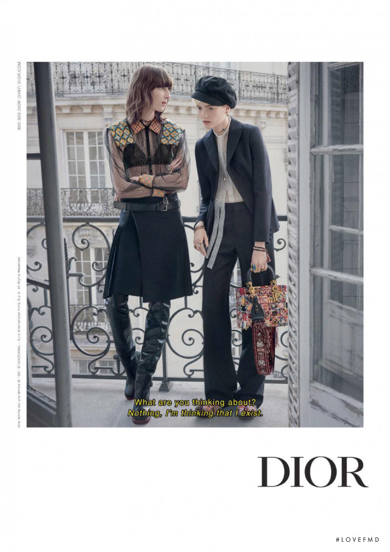 Evelyn Nagy featured in  the Christian Dior advertisement for Autumn/Winter 2018