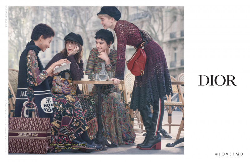 Asya Reznikova featured in  the Christian Dior advertisement for Autumn/Winter 2018