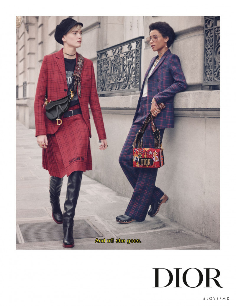 Lineisy Montero featured in  the Christian Dior advertisement for Autumn/Winter 2018