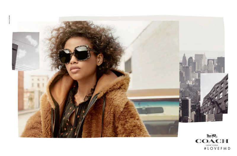 Aya Jones featured in  the Coach advertisement for Autumn/Winter 2018