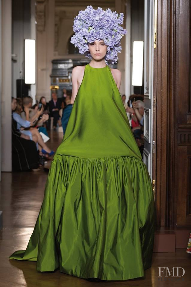 Julie Trichot featured in  the Valentino Couture fashion show for Autumn/Winter 2018