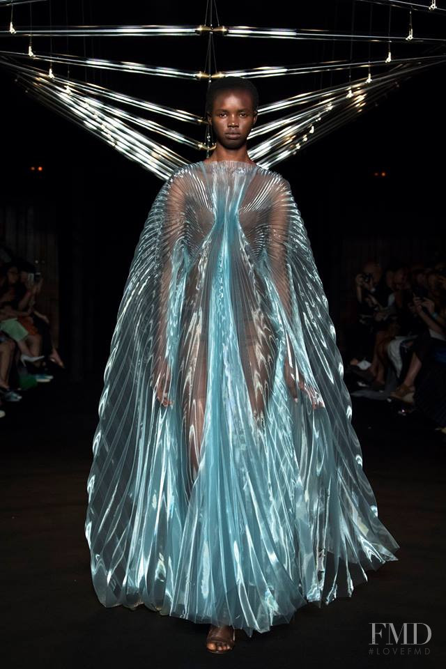 Akiima Ajak featured in  the Iris Van Herpen fashion show for Autumn/Winter 2018