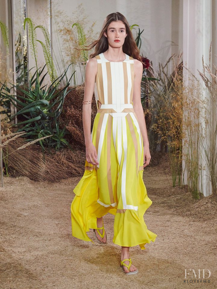 Nina Fresneau featured in  the Hermès fashion show for Resort 2019