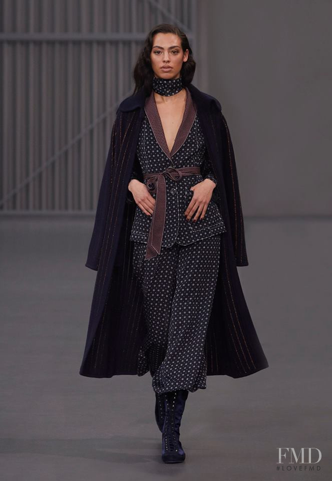 Gwen Piqué featured in  the Temperley London fashion show for Autumn/Winter 2018