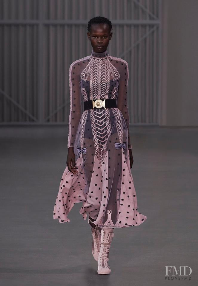 Shanelle Nyasiase featured in  the Temperley London fashion show for Autumn/Winter 2018