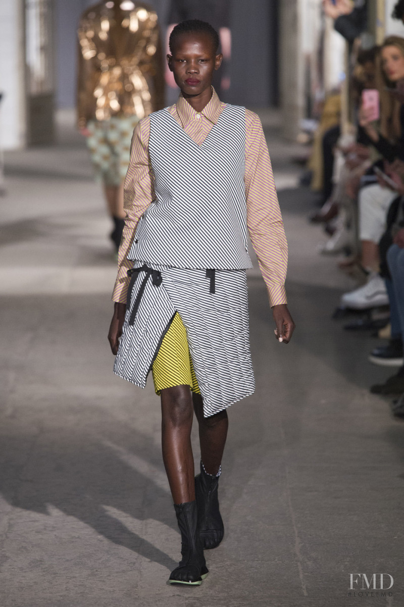 Shanelle Nyasiase featured in  the Arthur Arbesser fashion show for Autumn/Winter 2017