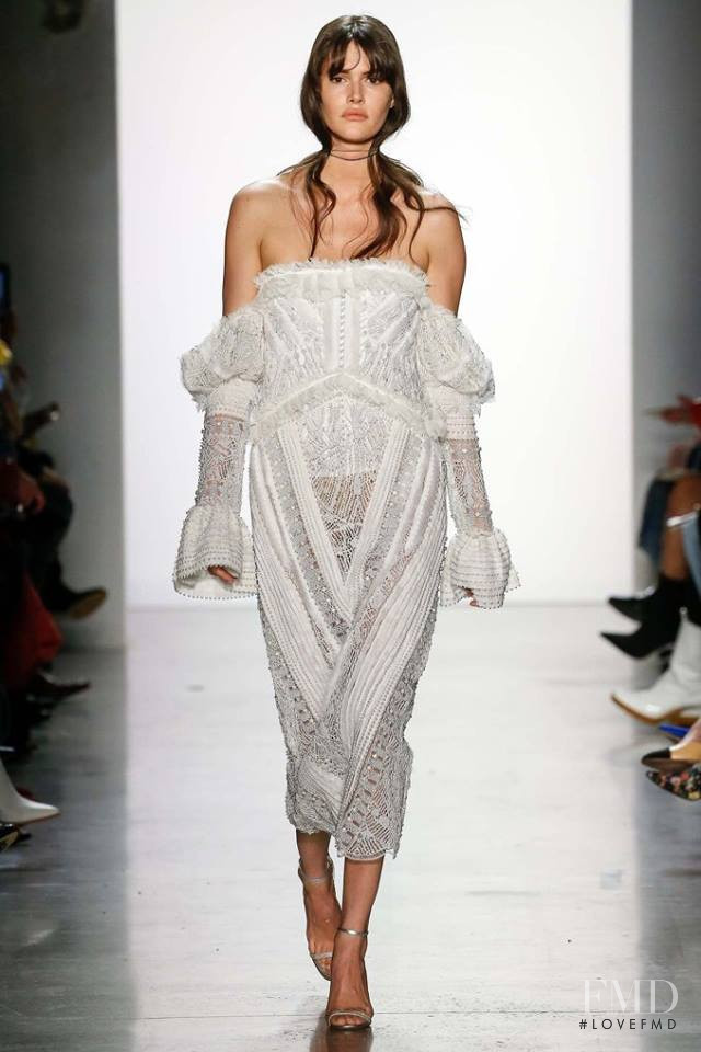 Vanessa Moody featured in  the Jonathan Simkhai fashion show for Autumn/Winter 2018