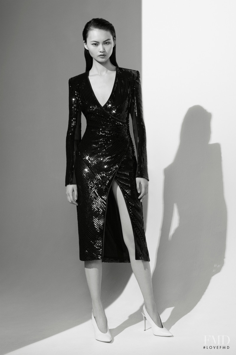 Cong He featured in  the David Koma lookbook for Resort 2019