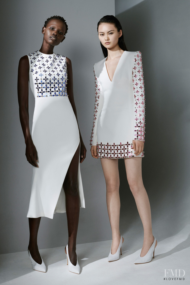 Cong He featured in  the David Koma lookbook for Resort 2019