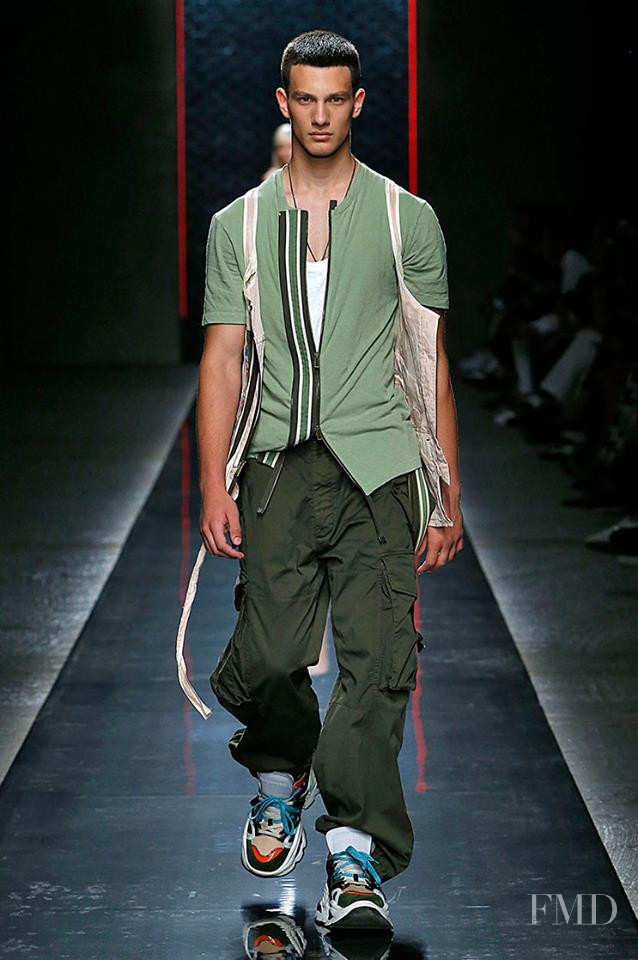 Ljubisa Grujic featured in  the DSquared2 fashion show for Spring/Summer 2019