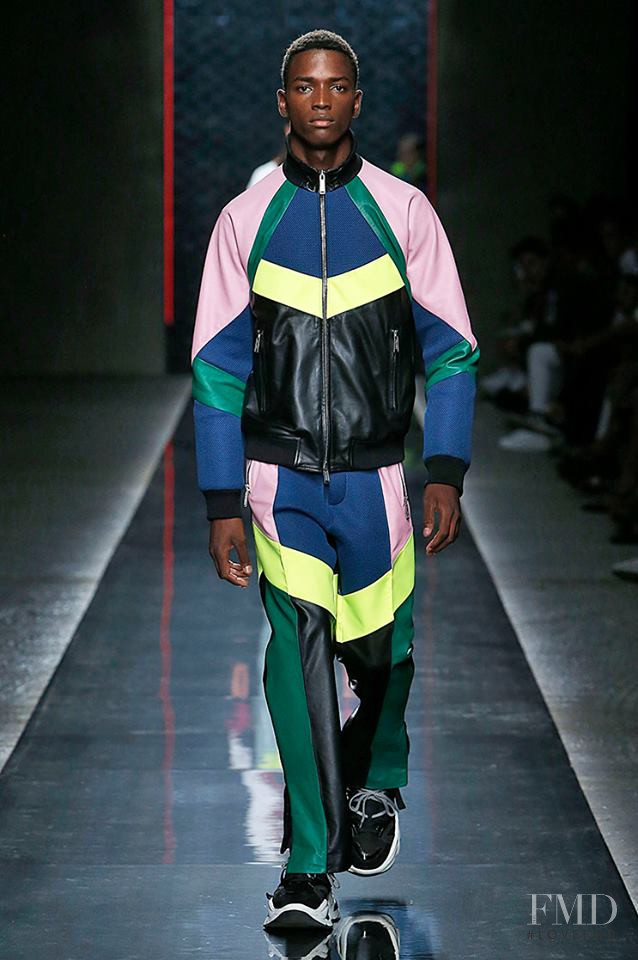 Daniel Morel featured in  the DSquared2 fashion show for Spring/Summer 2019