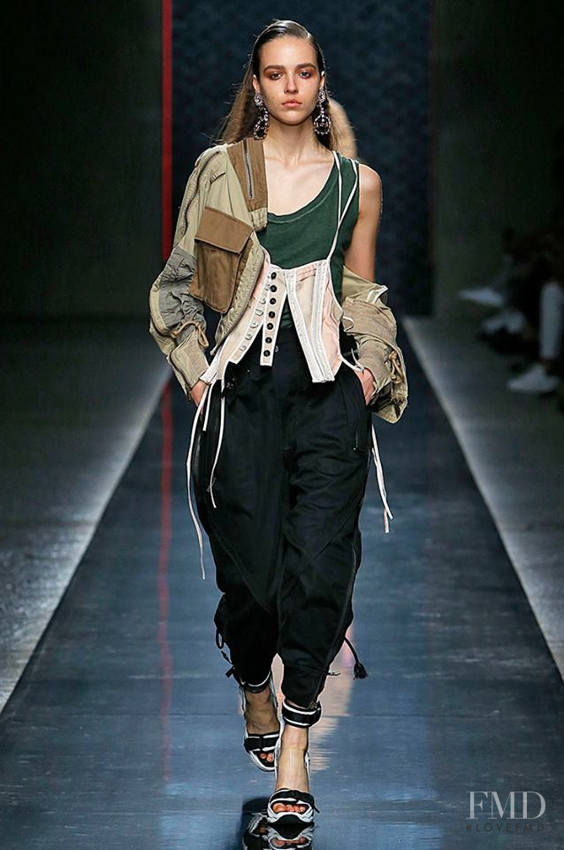 Emm Arruda featured in  the DSquared2 fashion show for Spring/Summer 2019