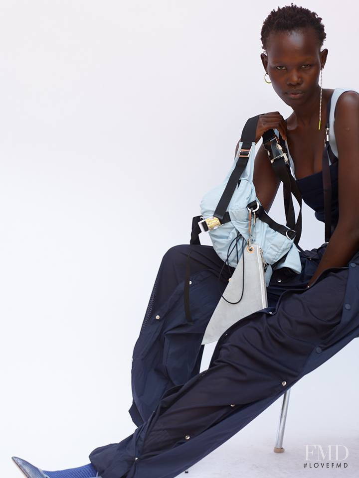 Shanelle Nyasiase featured in  the HUGO Presentation lookbook for Spring/Summer 2019