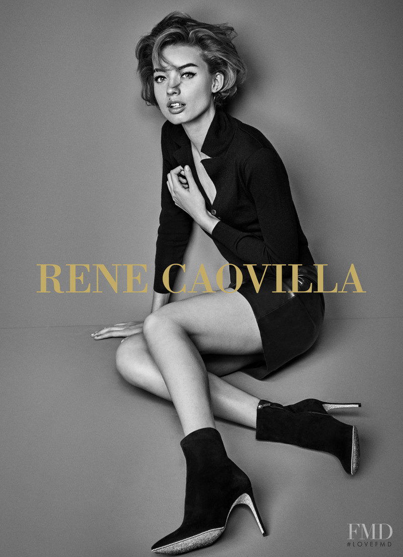 Giulia Maenza featured in  the Renè Caovilla advertisement for Autumn/Winter 2017