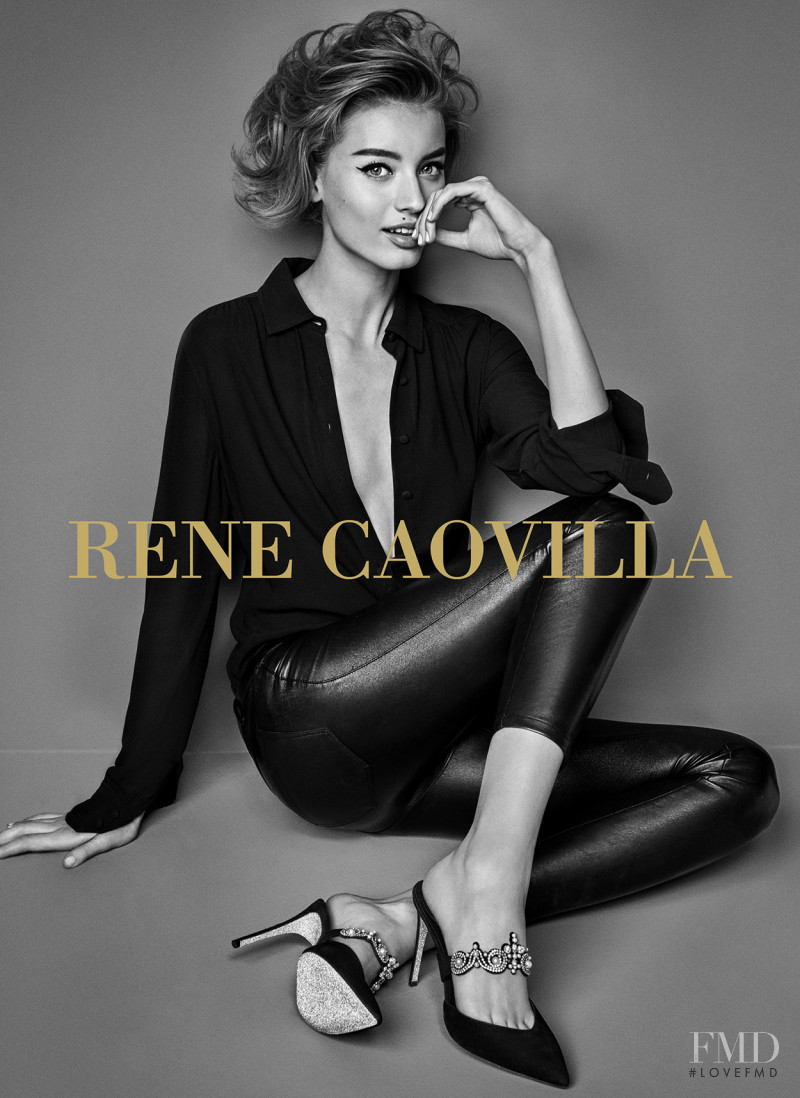 Giulia Maenza featured in  the Renè Caovilla advertisement for Autumn/Winter 2017